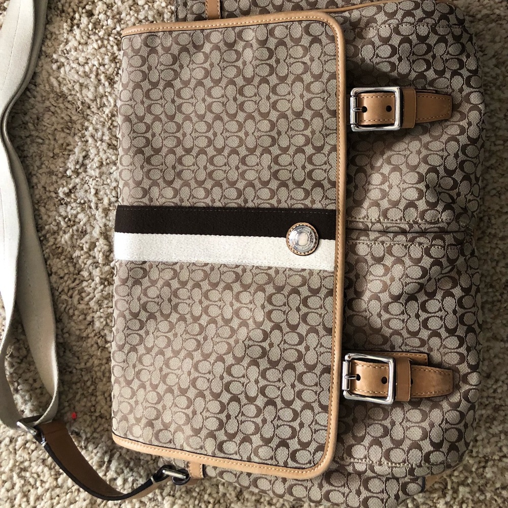 Coach cross body tote bag